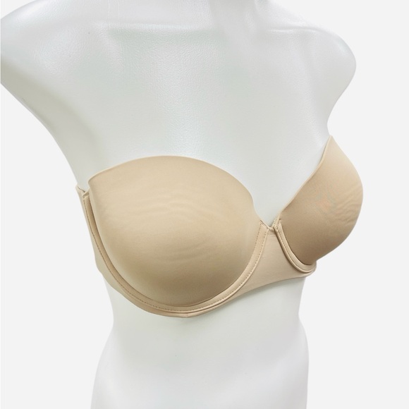 Calvin Klein Perfectly Fit Strapless Convertible Push-Up Bra Beige Size 34D - Picture 8 of 13